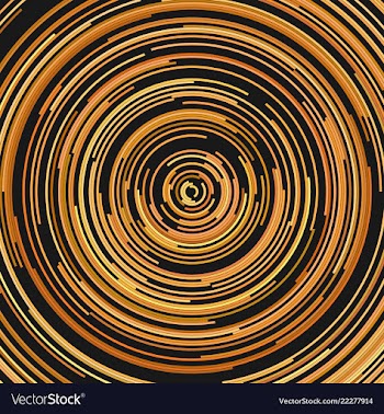 Abstract circular background from half circles vector image
