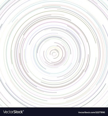 Abstract circular background from half rings vector image