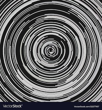 Abstract circular background - graphic from half vector image