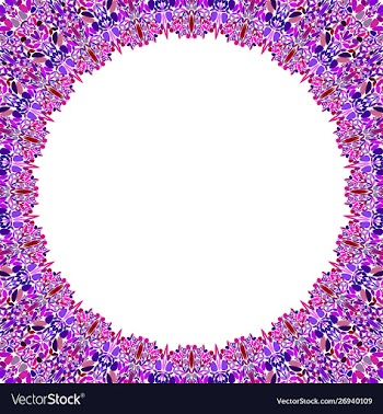 Abstract circular frame with white background vector image