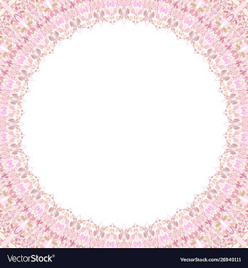 Abstract circular frame with white background vector image
