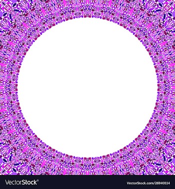 Abstract circular frame with white background vector image