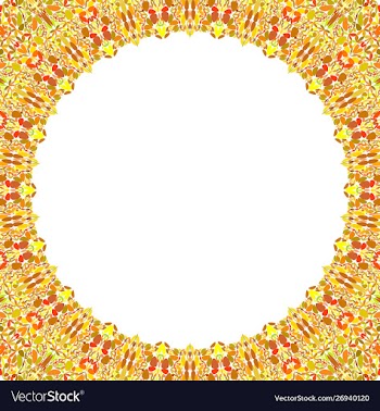 Abstract circular frame with white background vector image