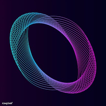 Abstract circular geometric element vector | Free stock vector - 486936