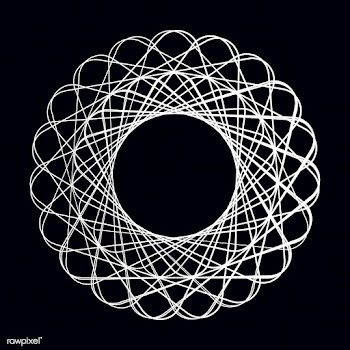 Abstract circular geometric element vector | Free stock vector - 486951