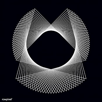 Abstract circular geometric element vector | Free stock vector - 486961