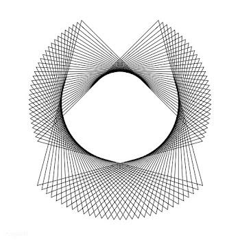 Abstract circular geometric element vector | Free stock vector - 486998