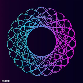 Abstract circular geometric element vector | Free stock vector - 487035