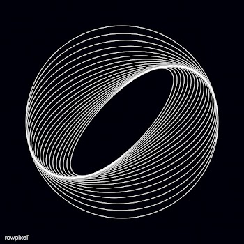 Abstract circular geometric element vector | Free stock vector - 487039