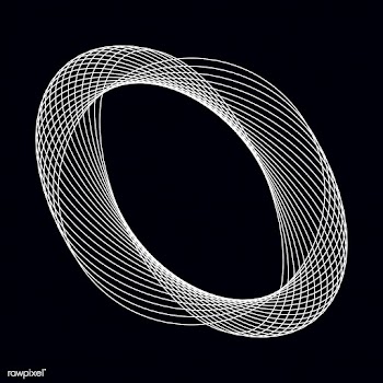 Abstract circular geometric element vector | Free stock vector - 487062