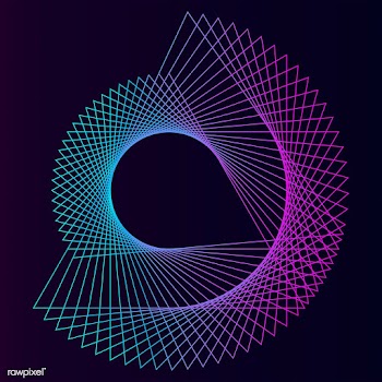 Abstract circular geometric element vector | Free stock vector - 487072