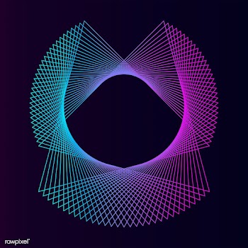Abstract circular geometric element vector | Free stock vector - 487108