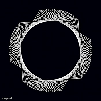Abstract circular geometric element vector | Free stock vector - 487143