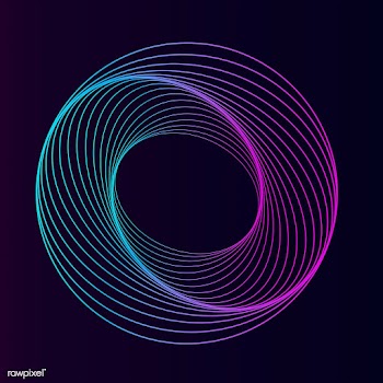 Abstract circular geometric element vector | Free stock vector - 487151