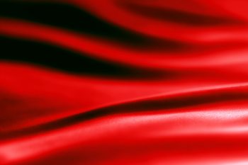 Abstract Close-Up of Deep Red Silk Fabric