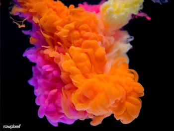 Abstract cloud of colorful paint in water | Free stock vector - 412424