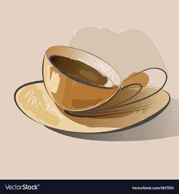 Abstract coffee vector image