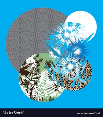 Abstract collage vector image
