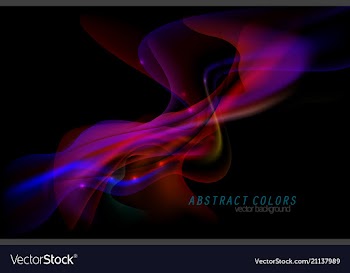 Abstract color shape scene vector image