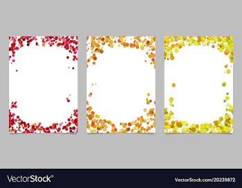 Abstract colored brochure template background set vector image