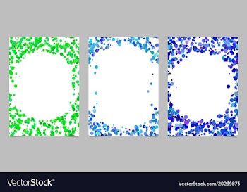 Abstract colored brochure template background set vector image