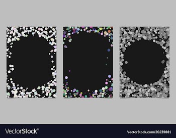 Abstract colored brochure template background set vector image