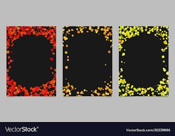 Abstract colored brochure template background set vector image
