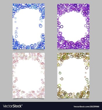 Abstract colored brochure template background set vector image