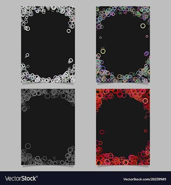 Abstract colored brochure template background set vector image