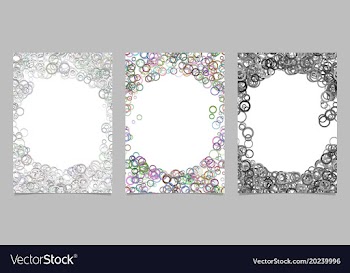 Abstract colored brochure template background set vector image