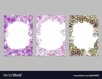 Abstract colored brochure template background set vector image