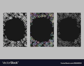 Abstract colored brochure template background set vector image