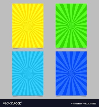 Abstract colored ray burst pattern brochure vector image