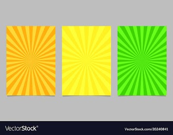 Abstract colored ray burst pattern brochure vector image