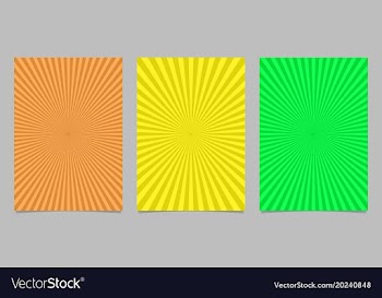 Abstract colored ray burst pattern brochure vector image