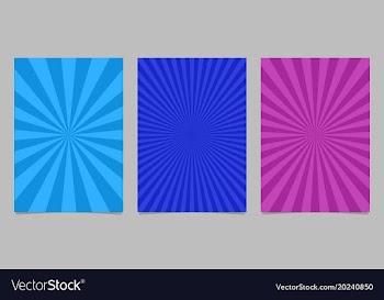 Abstract colored ray burst pattern brochure vector image