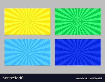 Abstract colored ray burst pattern card vector image