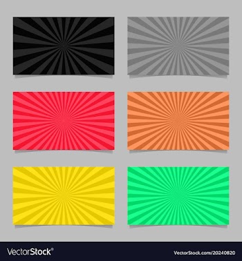 Abstract colored ray burst pattern card vector image