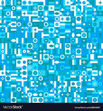 Abstract colorful chaotic geometric pattern vector image