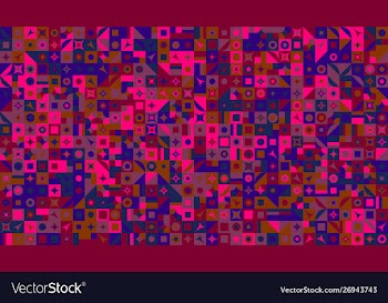 Abstract colorful chaotic geometrical pattern vector image