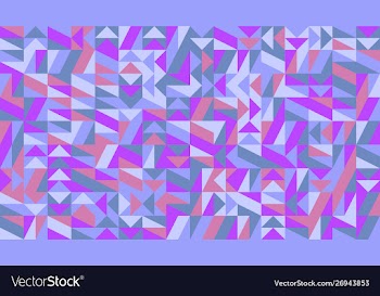 Abstract colorful chaotic triangular mosaic vector image