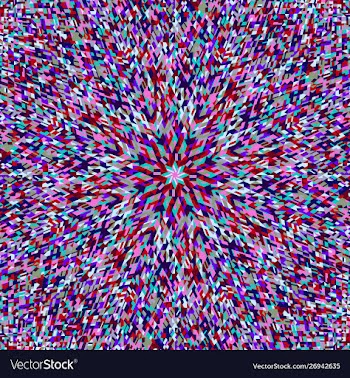Abstract colorful circular tile pattern mosaic vector image