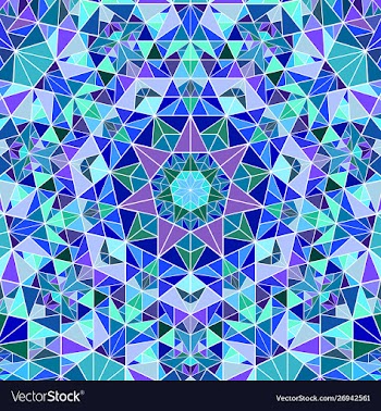 Abstract colorful circular tiled pattern vector image