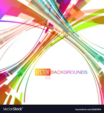 Abstract colorful concave on a white vector image