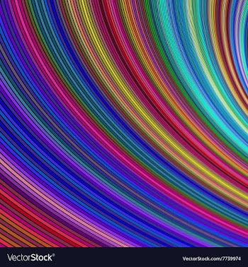 Abstract colorful curved stripe background vector image
