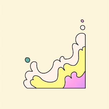 Abstract colorful doodle ocean wave | Free Vector - rawpixel