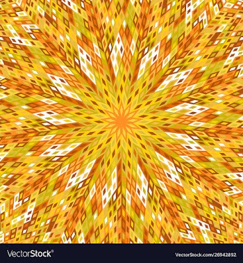 Abstract colorful dynamic circular tiled mosaic vector image
