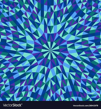Abstract colorful dynamic circular tiled mosaic vector image
