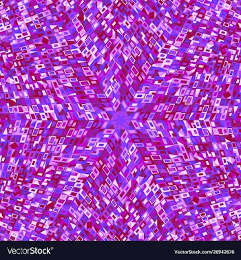 Abstract colorful dynamic geometrical round tile vector image