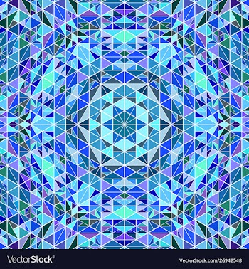 Abstract colorful dynamic radial tiled pattern vector image